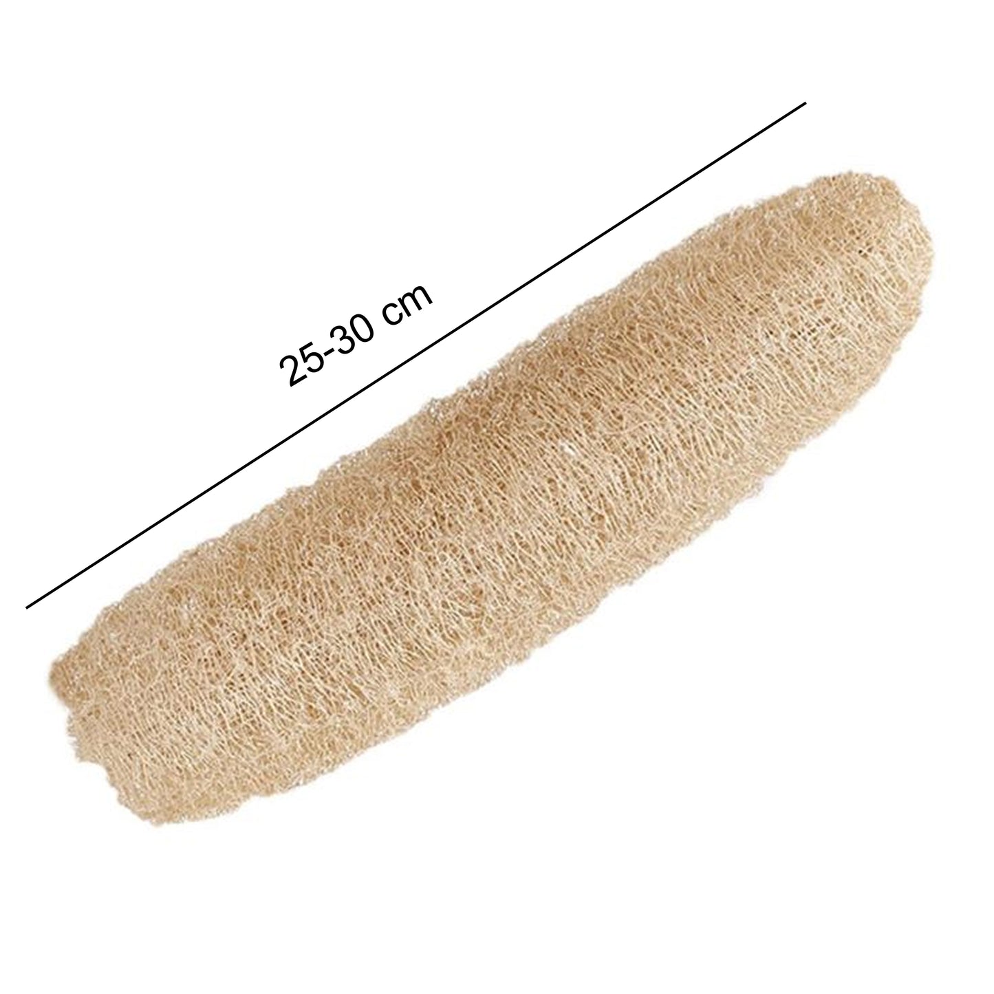 Set lufa naturală, 4 buc, 25-30 cm