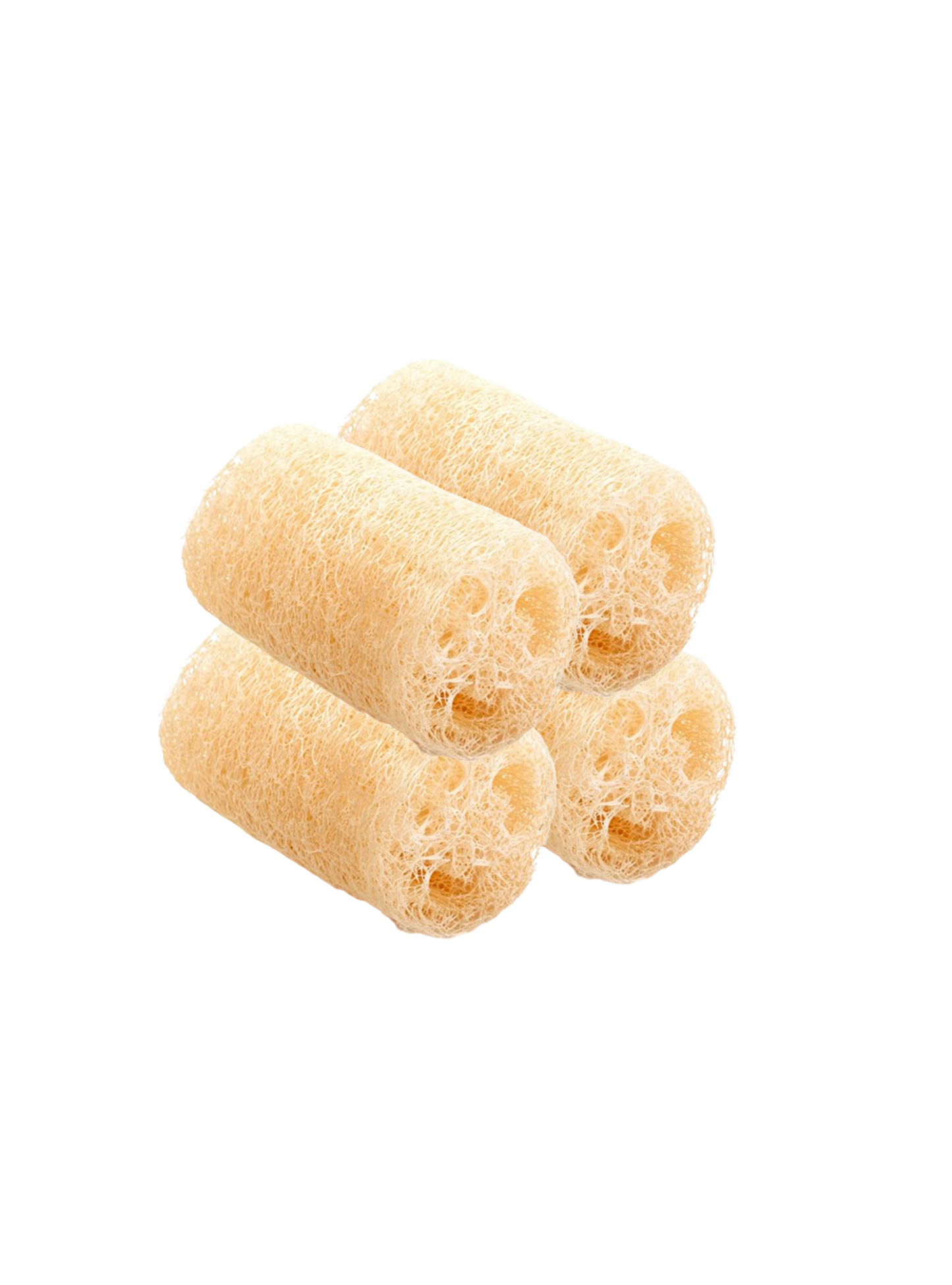 Set lufa naturală, 4 buc, 10 cm